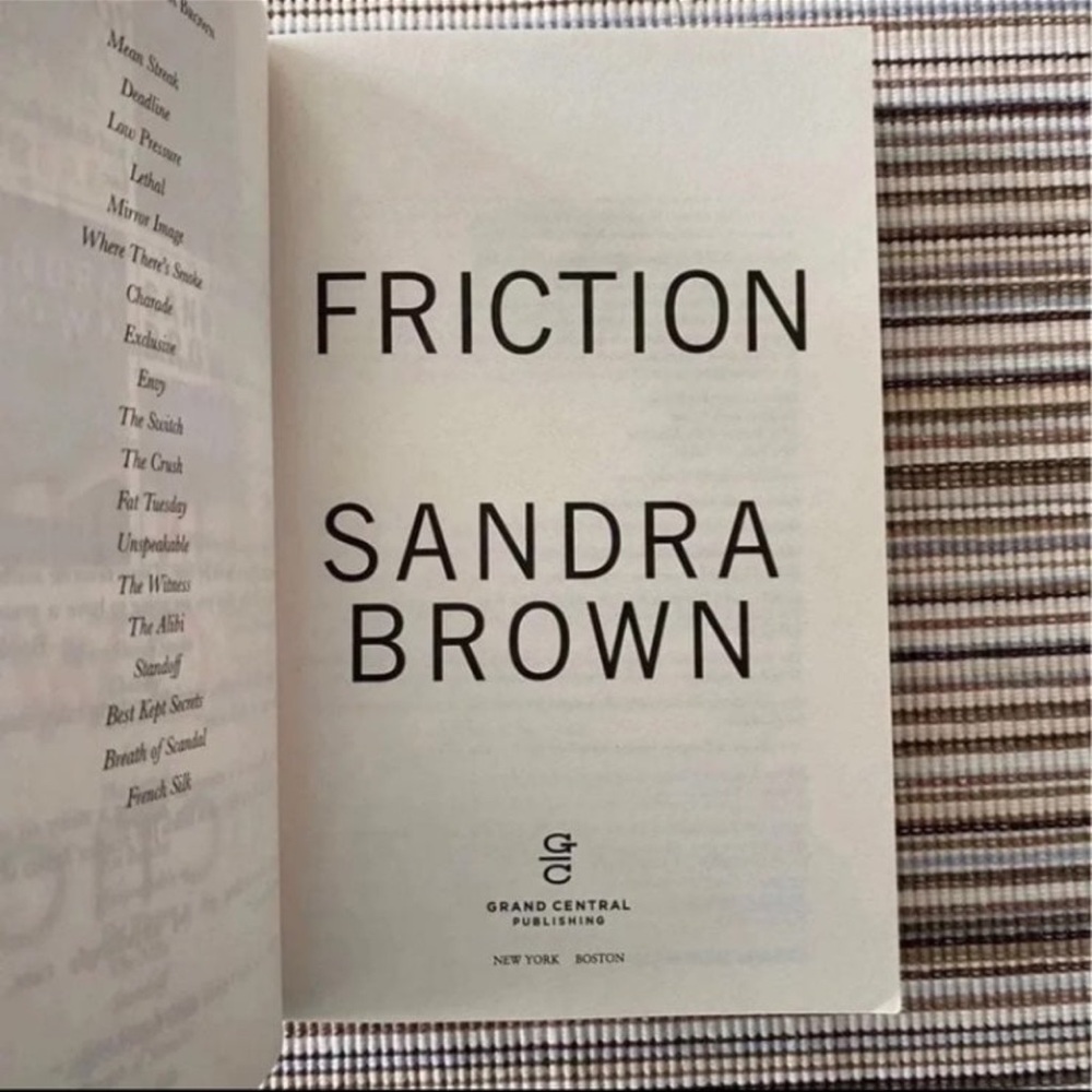 Paperback Book ~ Friction By: Sandra Brown - Picture 5 of 5